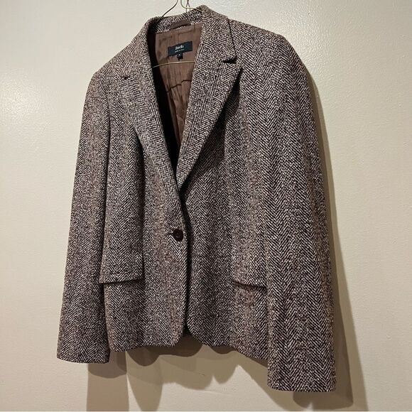 Zanella Schoolboy Tweed Blazer Size 4 - Picture 3 of 8